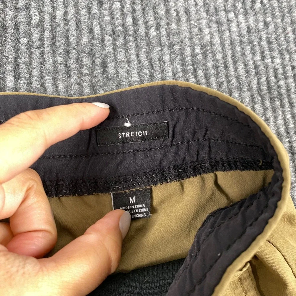 Kenneth Cole New York Mens Tan Stretch Cargo Jogger Pants Size M Khaki‎ Utility